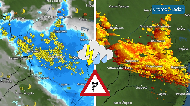 Oluje i tornado u Brazilu