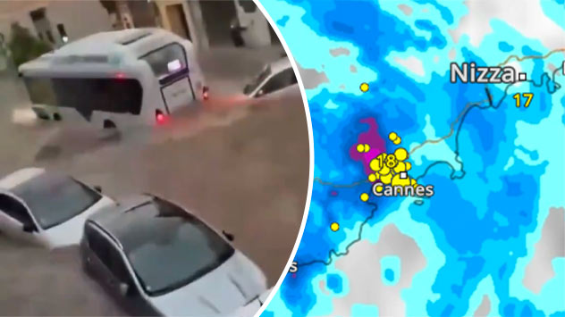 Cannes Gewitter WetterRadar