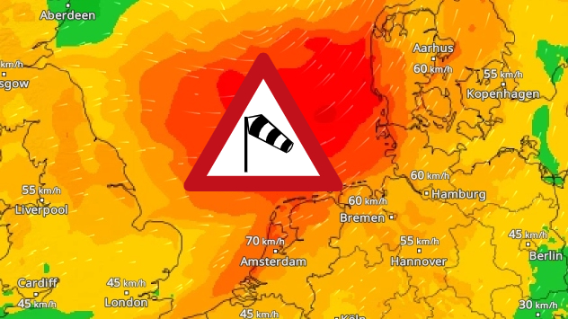 Sommersturm an der Nordsee - WindRadar zeigt heftige Böen am Freitag