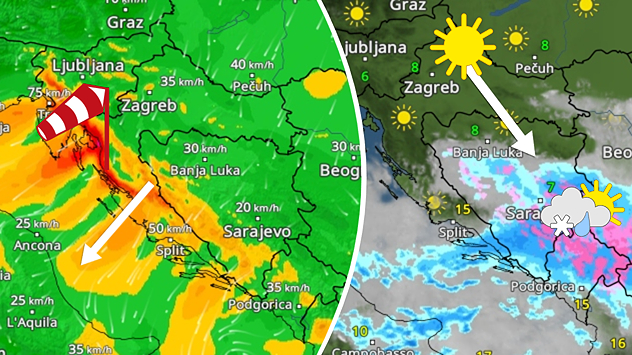 Oblaci i kiša. Sunčan produženi vikend?
