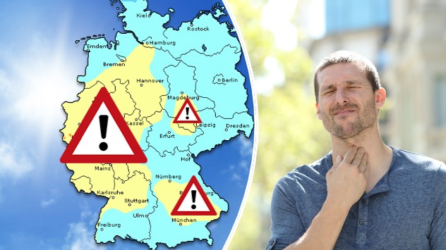 Ozonbelastung steigt bis Mittwoch