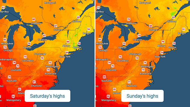Mild weekend ahead