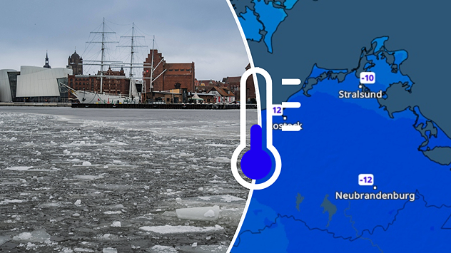 Strenge Nachtfröste treiben die Vereisung der Ostseebuchten immer weiter voran.