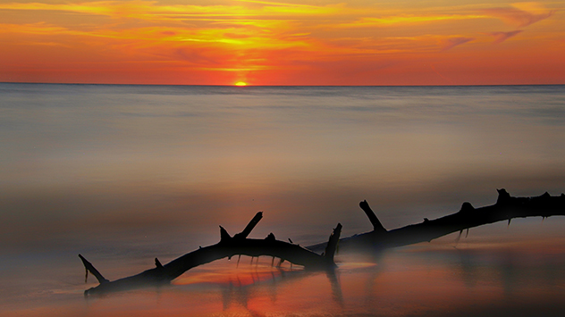Sonnenuntergang Weststrand