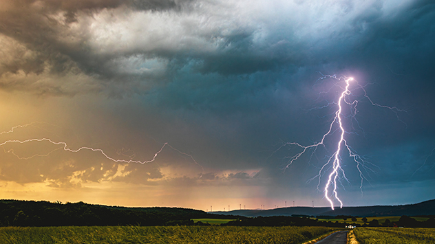 Blitz bei Gewitter