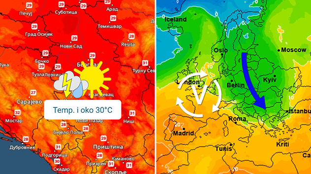 Toplo, pa zahlađenje