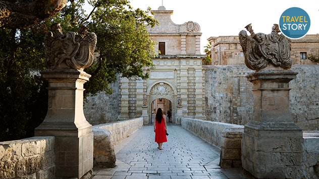 Das Mdina Gate auf Malta.