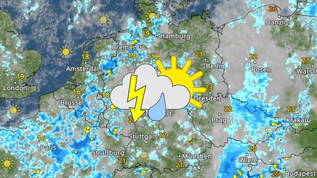 WetterRadar Montag