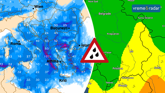 Obilnija kiša na jugu Srbije
