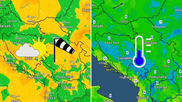 Suvo i vetrovito, prohladna jutra