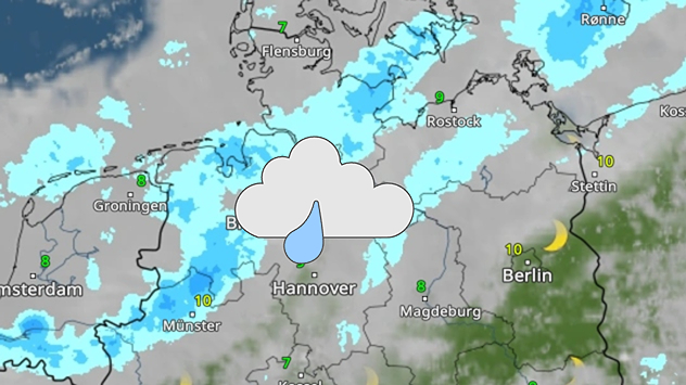 WetterRadar Dienstag Norden