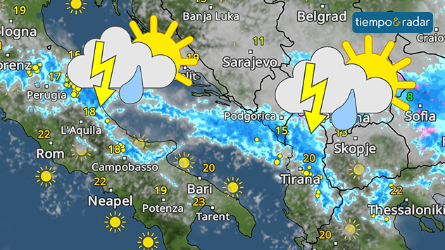 Estas tormentas tan intensas, acompañadas de granizo de gran tamaño, suelen producirse en verano y, en Europa Central, son más una excepción que la norma en primavera y otoño.