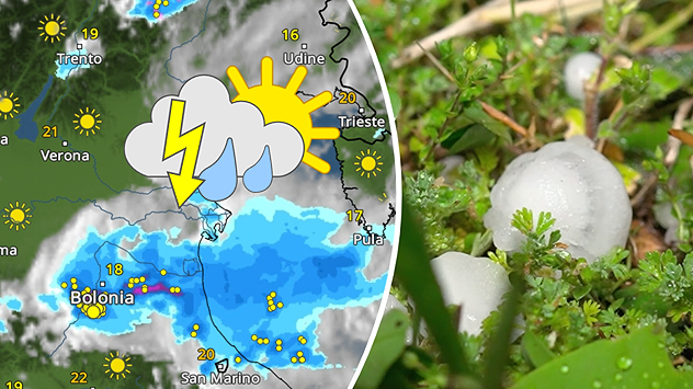 La temporada de tormentas ha empezado pronto en Europa Central: relámpagos, truenos e incluso granizo del tamaño de pelotas de golf. Hoy también habrá tormentas.