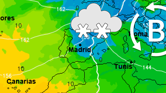 El aire frío volverá a avanzar desde el norte y noreste de España.