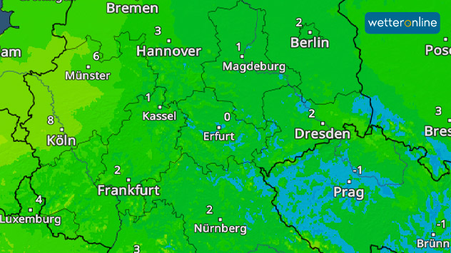 TemperaturRadar Tiefstwerte