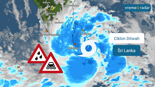 Ciklon u oblasti Šri Lanke