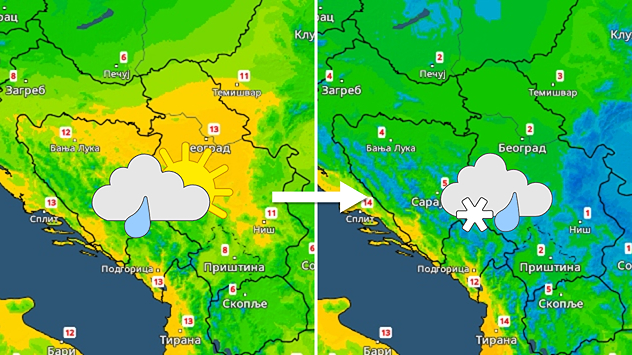 Promenljivo, sledi osveženje