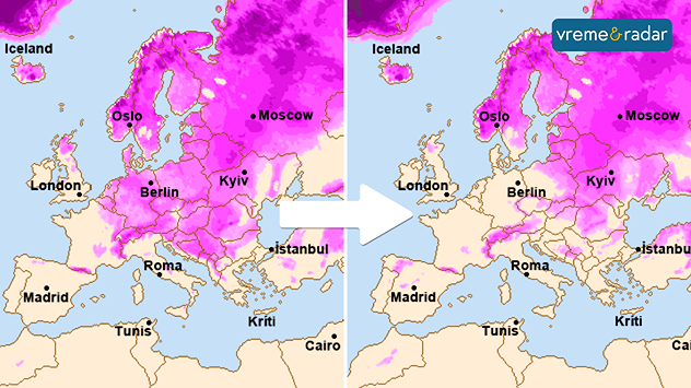 Snežni pokrivač u Evropi
