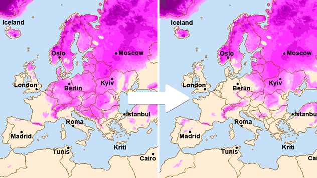 Snežni pokrivač u Evropi