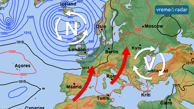 Vremenski obrazac u Evropi