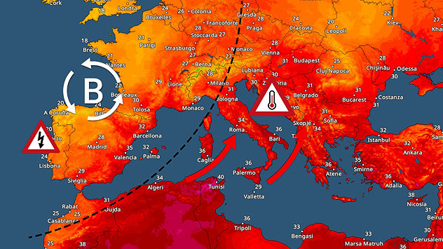 caldo intenso per il centro sud Italia