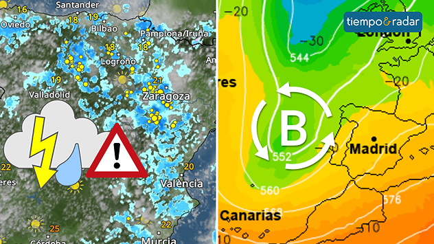 Las precipitaciones no desaparecen de España a medio plazo. La llegada de aire frío en altura aumentará su presencia hasta el fin de semana.&nbsp;