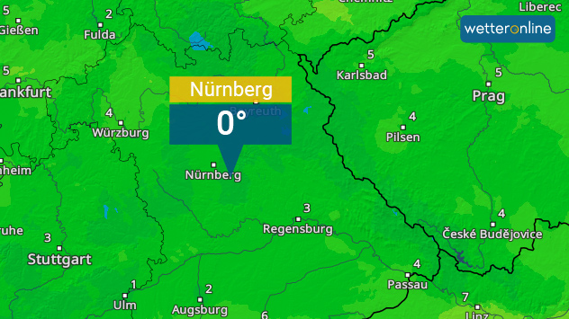 Das TemperaturRadar zeigt die Lufttemperaturen vom Morgen. 