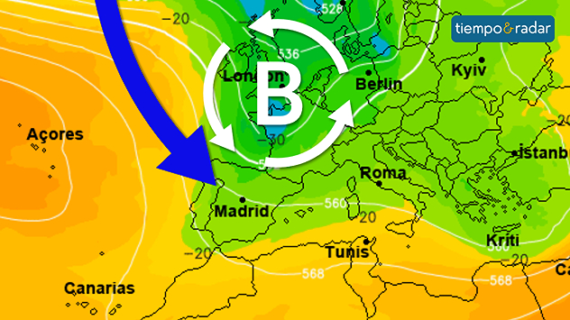 Las altas presiones comenzarán a instalarse en España, apartando temporalmente el aire frío. Algunos modelos visualizan el paso de una nueva vaguada para final de semana. 