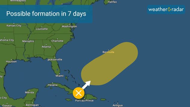 Tropical update: Area of possible formation during next 7 days. 