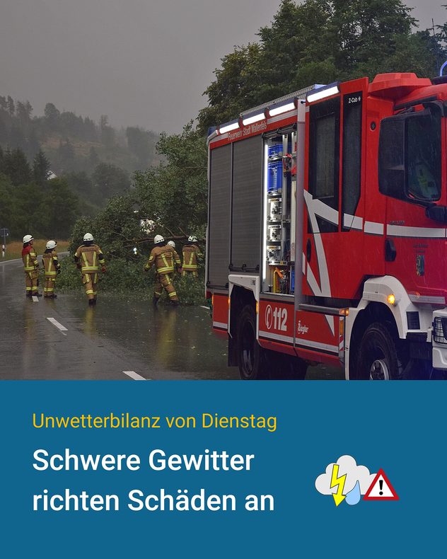Feuerwehr und Technisches Hilfswerk waren in Franken am Dienstagabend und in der Nacht zum Mittwoch im Dauereinsatz.