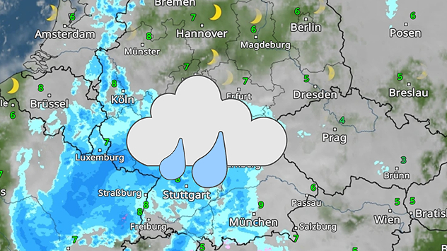 WetteRadar Dienstag