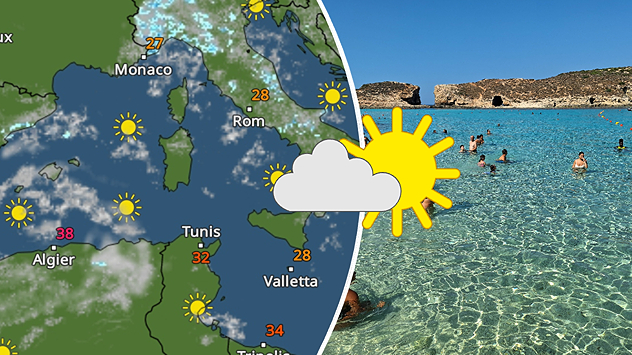 Nach turbulenten Tagen beruhigt sich das Wetter in vielen Urlaubsregionen am Mittelmeer wieder.