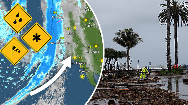 Pineapple Express slams the West Coast with heavy rain and snow ...