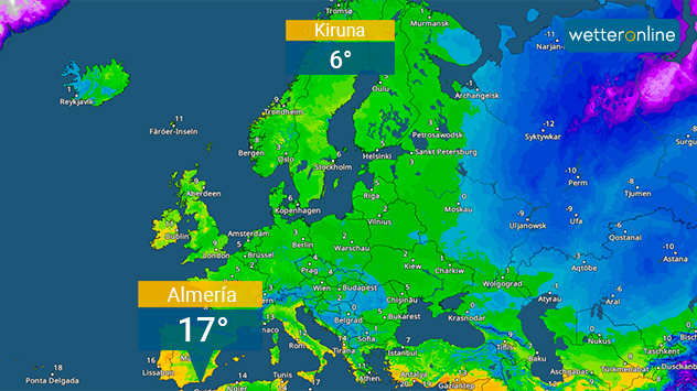 TemperaturRadar Europa