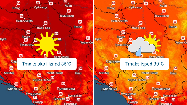 Vrlo toplo, pa osveženje