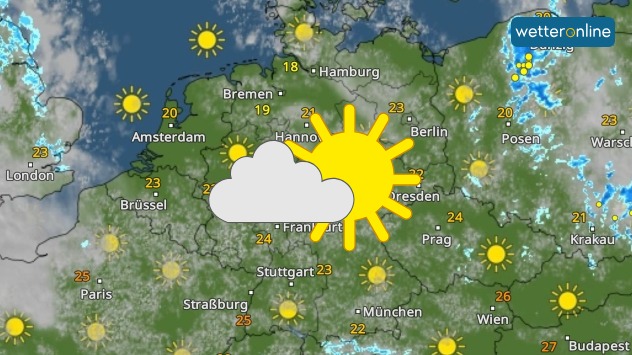 WetterRadar: Trockenes Wetter am Mittwochnachmittag