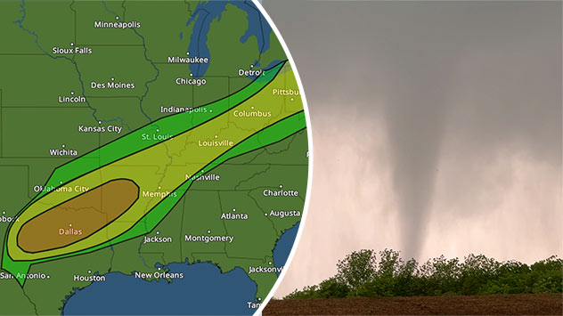 Wednesday's live blog: Severe threat stretchs from Texas to NY ...