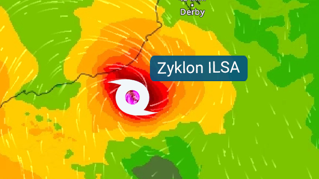 Zyklon ILSA im WindRadar