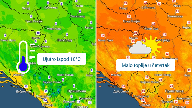 Temperatura narednih dana