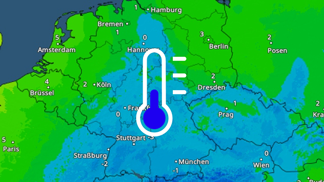 In der Nacht zum Donnerstag gibt es von Hamburg über die Landesmitte bis nach Bayern und Baden-Württemberg Frost.