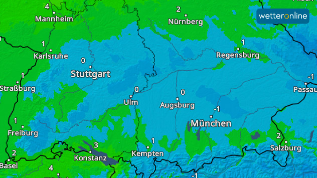 Tiefsttemperaturen Mittwoch