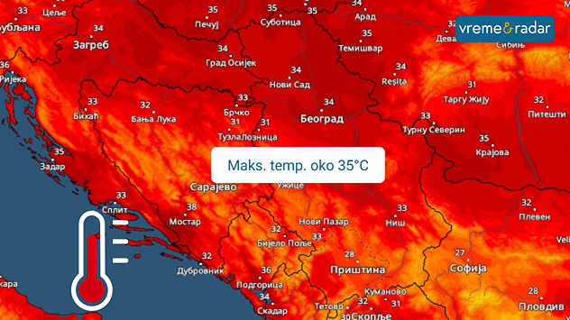 Maksimalna temperatura 