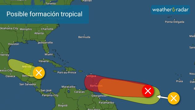 Chance of development over the next 7 days