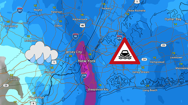 Obilna kiša i poplave u Njujorku