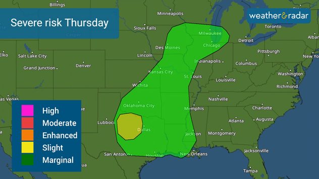 Thursday severe risk