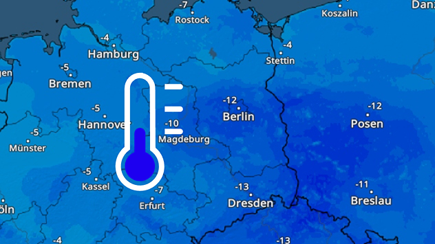 Strenger Frost am Montagmorgen im Osten Deutschlands