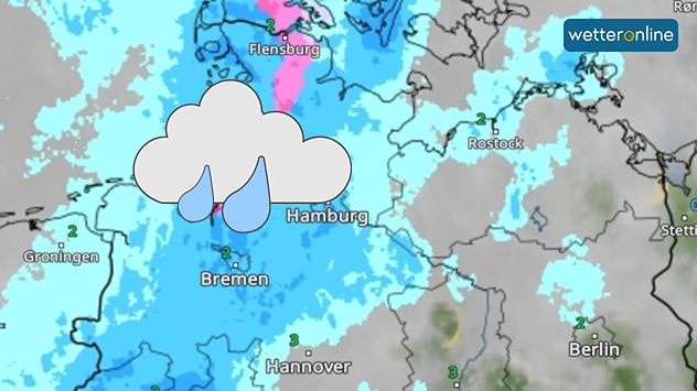Von Nordwesten wird es in der Nacht nass