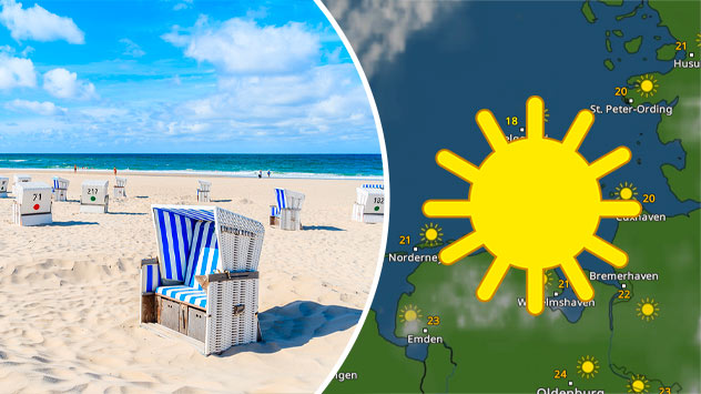 Nordsee WetterRadar Strandkorb