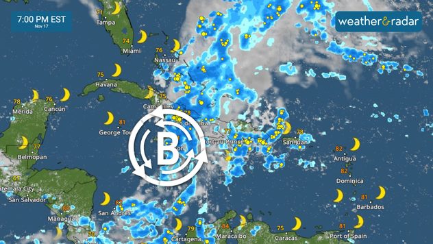 El período más lluvioso para las Antillas Mayores será del viernes al sábado. Alto riesgo de inundación en el lugar.
