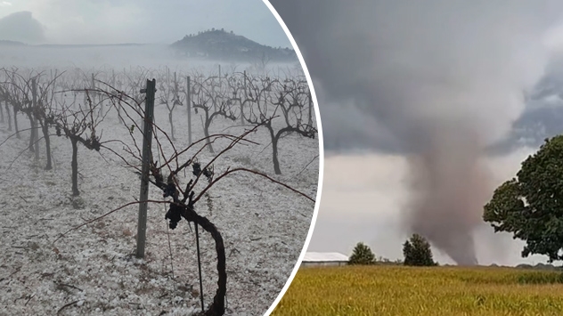 Krupan grad i tornado